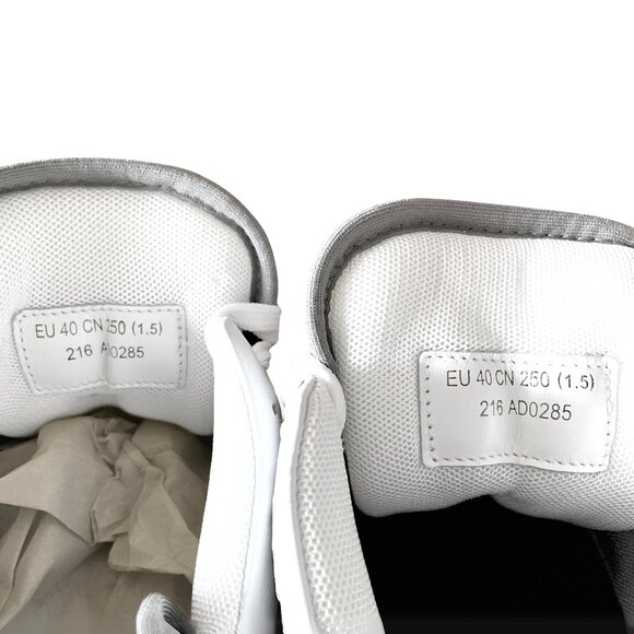 Women’s White Acne Studios Manhattan Sneakers New with Box EU 40 / US 10 - Picture 4 of 12